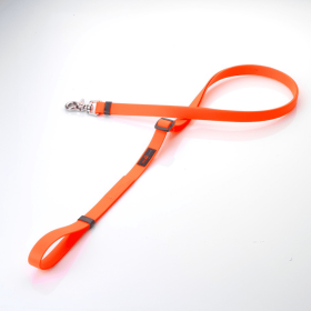 Boss Adjustable Leash For Dogs (Color: Orange, size: 5/8" x 4'-6')