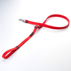 Boss Adjustable Leash For Dogs (Color: Red, size: 5/8" x 4'-6')