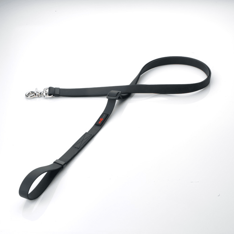 Boss Adjustable Leash For Dogs (Color: Black, size: 3/4" x 4'-6')