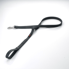 Boss Adjustable Leash For Dogs (Color: Black, size: 3/4" x 4'-6')