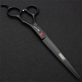 Dog Grooming Scissors (Option: Black Straight Snips)