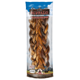 Pure Buffalo Braided Bully Sticks (size: 9"- 2pk)