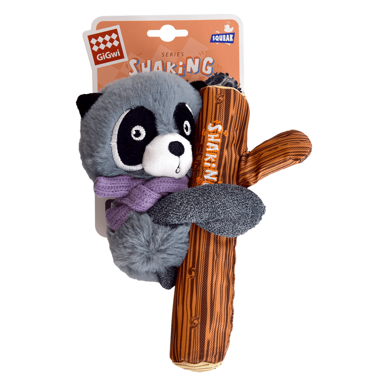 Plush with Squeaker (Type: Racoon)