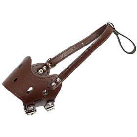 Anti-Barking Comfort Dog Muzzle (Option: Coffee-XL)