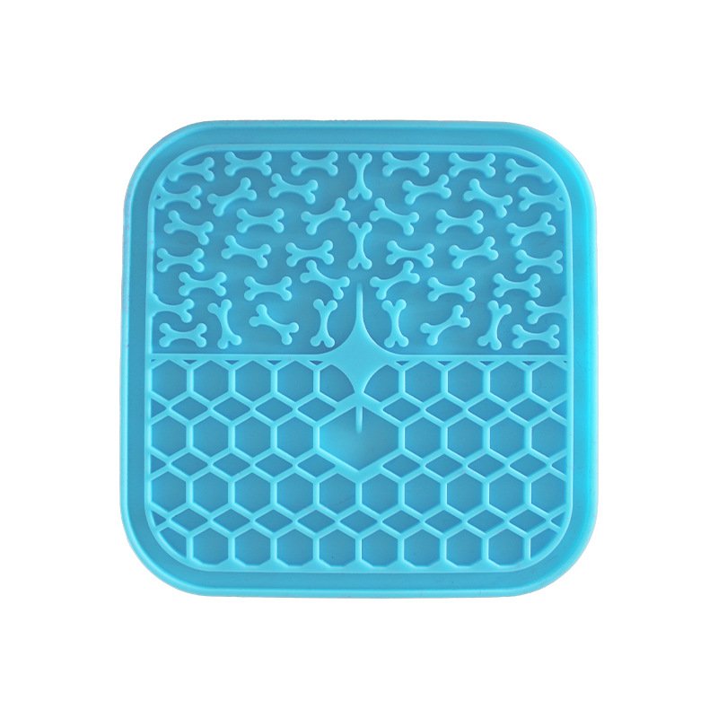 Silicone Dog Licking Pad (Color: Blue)