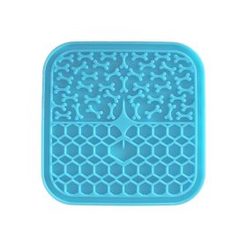 Silicone Dog Licking Pad (Color: Blue)