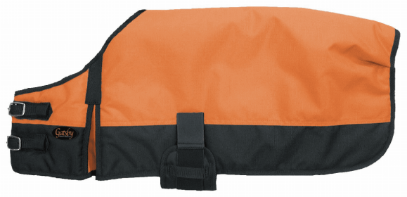 Gatsby 600D Ripstop Waterproof Dog Blanket (Color: Bright Orange / Black, size: medium)