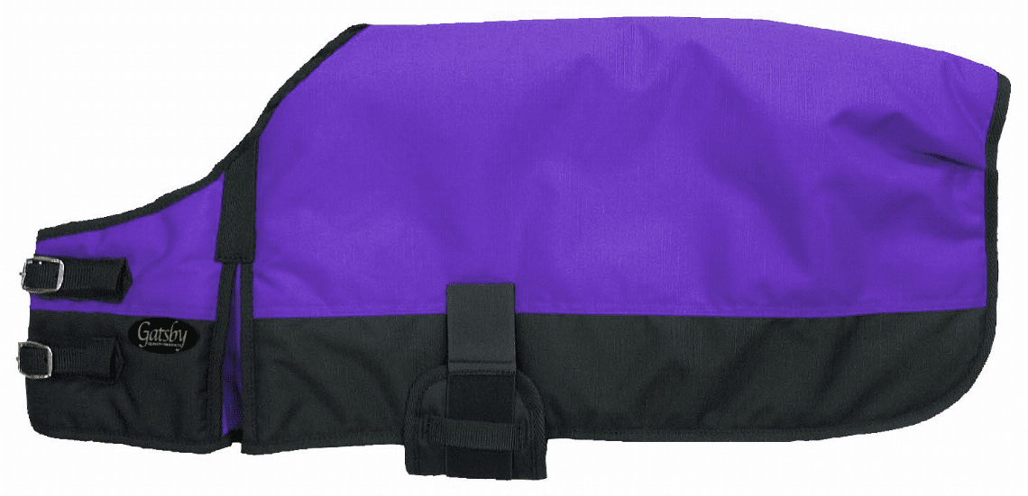 Gatsby 600D Ripstop Waterproof Dog Blanket (Color: Purple / Black, size: large)