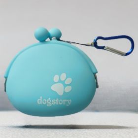 Silicone Dog Snack Bag (Option: 9.5x8.5x4.2CM-Sky Blue)