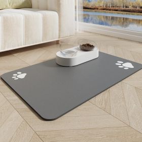 Dog Feeding Mat (Option: Dark Gray-L 40x60cm)
