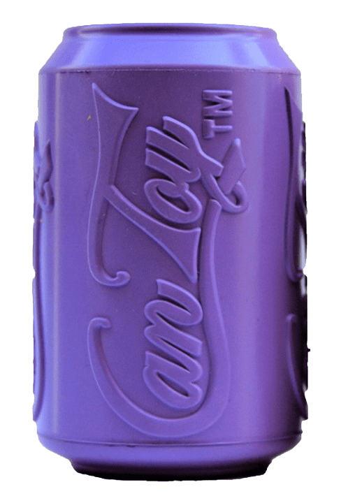 SP Can Toy Durable Rubber Chew Toy & Treat Dispenser (Color: Grape Crush, size: medium)