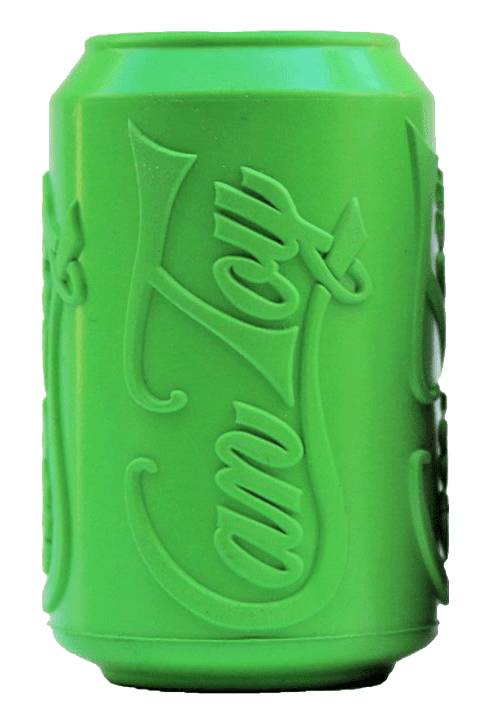 SP Can Toy Durable Rubber Chew Toy & Treat Dispenser (Color: Lemon Lime, size: medium)