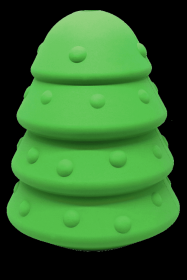 MKB  Durable Rubber Chew Toy & Treat Dispenser (Type: Christmas Tree)