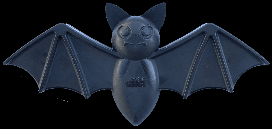 SodaPup Vampire Bat Ultra Durable Nylon Dog Chew Toy for Aggressive Chewers (Color: Black, size: large)