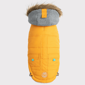 GF Pet  Winter Sailor Parka (Color: Yellow, size: XS)