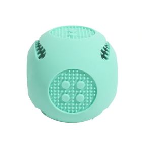Dog Food Leakage Silicone Toys (Option: Green Dice)