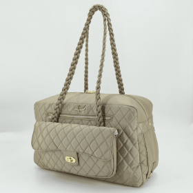 Porsha Dog Carrier (Color: Tan, size: one size)