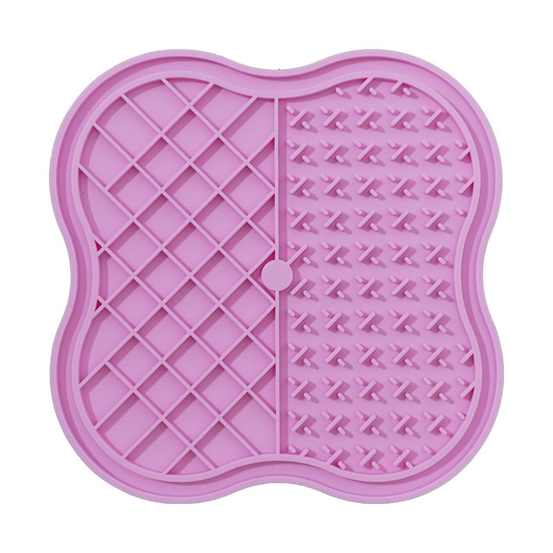 Dog Silicone Snack Catcher (Option: Pink-20x20cm)