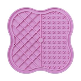 Dog Silicone Snack Catcher (Option: Pink-20x20cm)