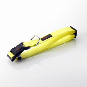 Ultrahunds Adjustable Collar (Color: Yellow, size: 12"-16"x3/4" Wide)