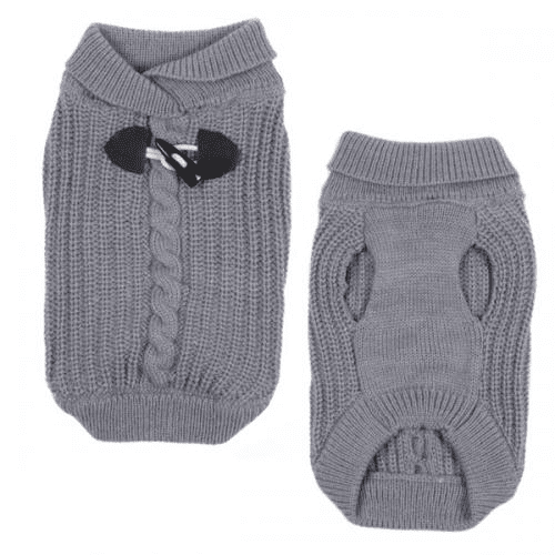 ES Shawl Collar Sweater (Color: gray, size: XL)