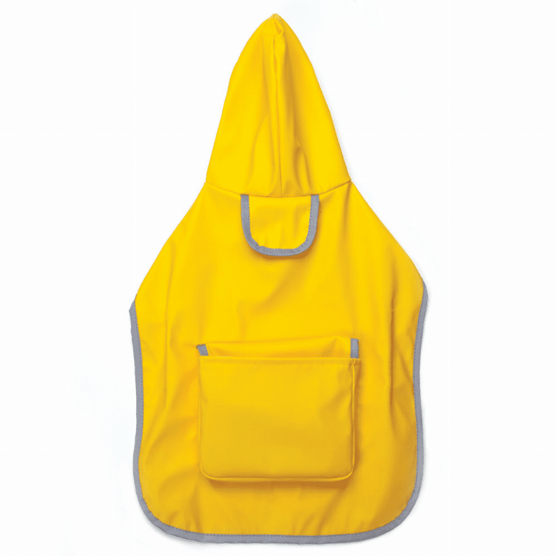 Zack & Zoey Reversible Pocket Raincoat (Color: Yellow, size: small)