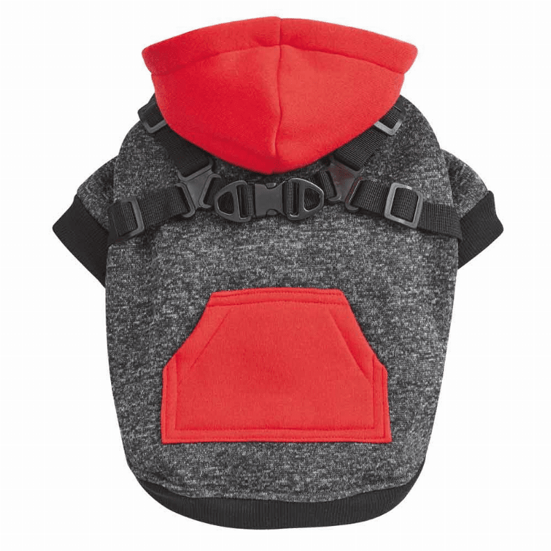 GG Harness Hoodie (Color: Red, size: Xsmall)