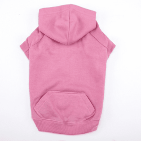 Casual Canine Basic Hoodie (Color: Pink, size: small)