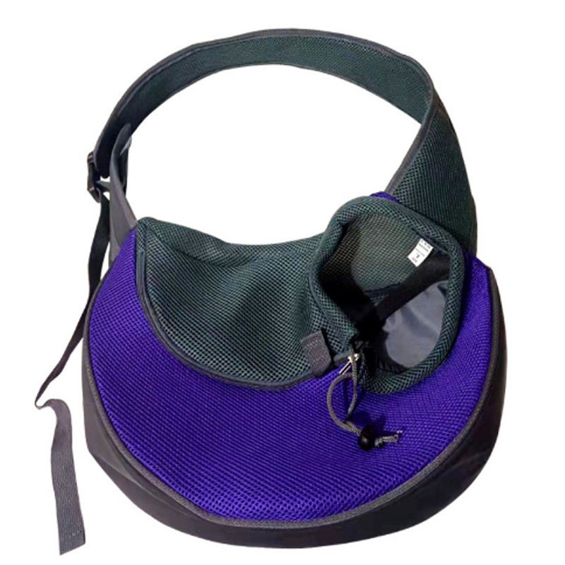 Dog Outing Portable Messenger Bag (Option: Purple-L)