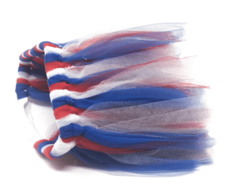 Red/White/Blue 4th Of July Dog Tutu Skirt (size: XXXL)