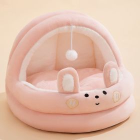 Four Seasons  Removable And Washable Kennel (Option: Pink Bunny-S)
