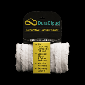 Dura Cloud Orthopedic Dog Bed and Crate Pad Contour Cover (Color: Sand, size: X-Small)
