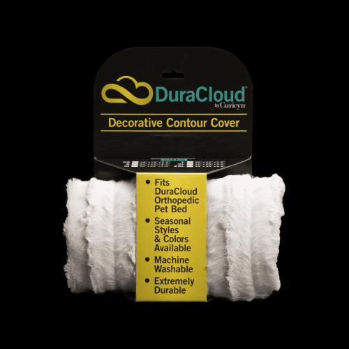 Dura Cloud Orthopedic Dog Bed and Crate Pad Contour Cover (Color: Sand, size: small)