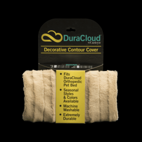 Dura Cloud Orthopedic Dog Bed and Crate Pad Contour Cover (Color: Camel, size: XX-Large)