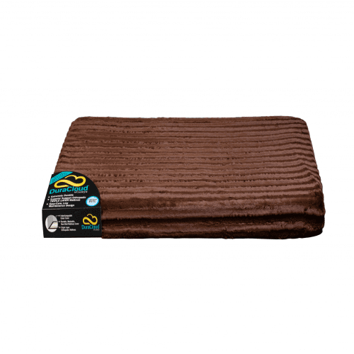 Dura Cloud Orthopedic Dog Bed and Crate Pad Contour Cover (Color: Brown, size: XX-Large)