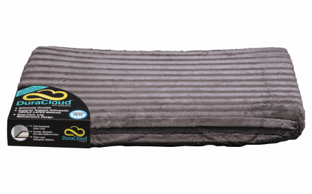 Dura Cloud Orthopedic Dog Bed and Crate Pad (Color: Charcoal, size: X-Small)