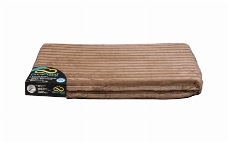 Dura Cloud Orthopedic Dog Bed and Crate Pad (Color: Mocha, size: X-Small)