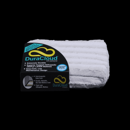 Dura Cloud Orthopedic Dog Bed and Crate Pad (Color: Sand, size: X-Large)