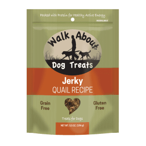 Walk About Dog Jerky (Color: Quail)