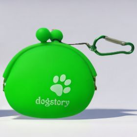 Silicone Dog Snack Bag (Option: 9.5x8.5x4.2CM-Grass Green)