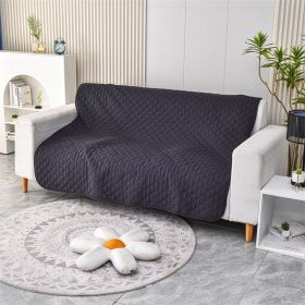 Dog Waterproof Brushed Sofa Cushion (Option: Black-80x230cm)