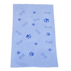 Ultra Absorbent Dog Towel (Option: Blue-60 × 100cm)