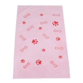 Ultra Absorbent Dog Towel (Option: Pink-60 × 100cm)
