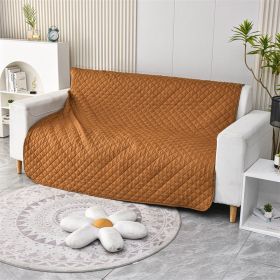 Dog Waterproof Brushed Sofa Cushion (Option: Camel-80x230cm)