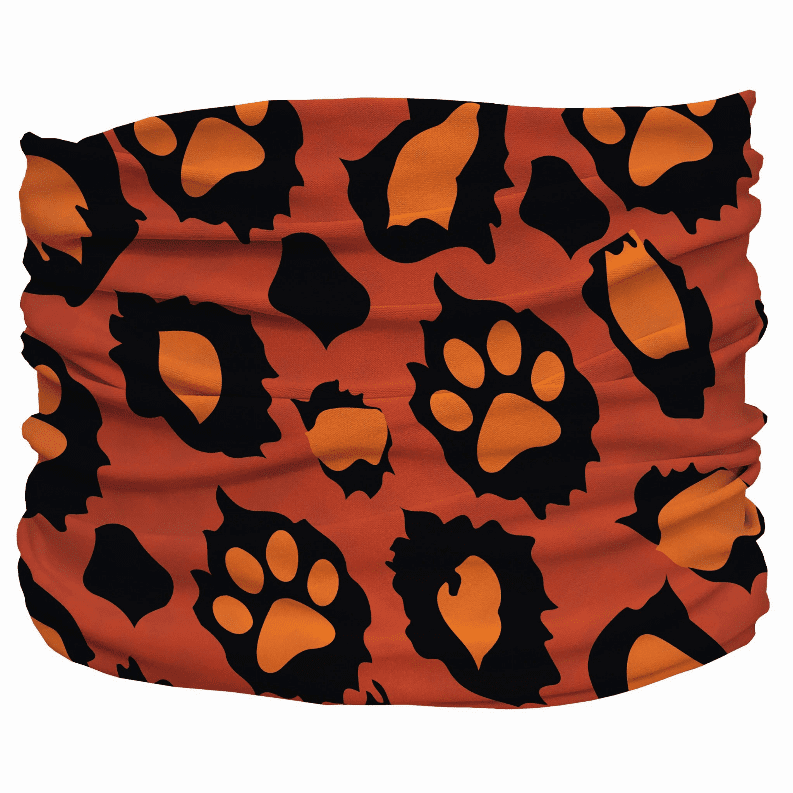 Leopawd Skin Pup Scruff (Color: Orange, size: 3XL)