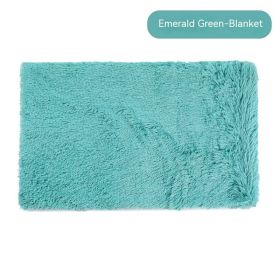 Dog Winter Thermal Blanket (Option: Emerald Green Blanket-S)