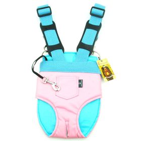 Dog Backpack Or Chest Bag Carrier (Option: S-Pink)