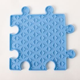 Dog Silica Gel Sucker Lick Mat (Option: Blue-Splicing)