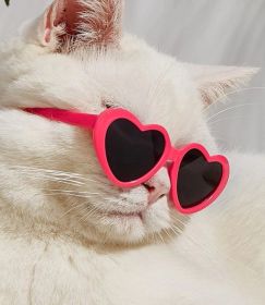 Dog Fashion Sunglasses (Option: Black Film-roseo)