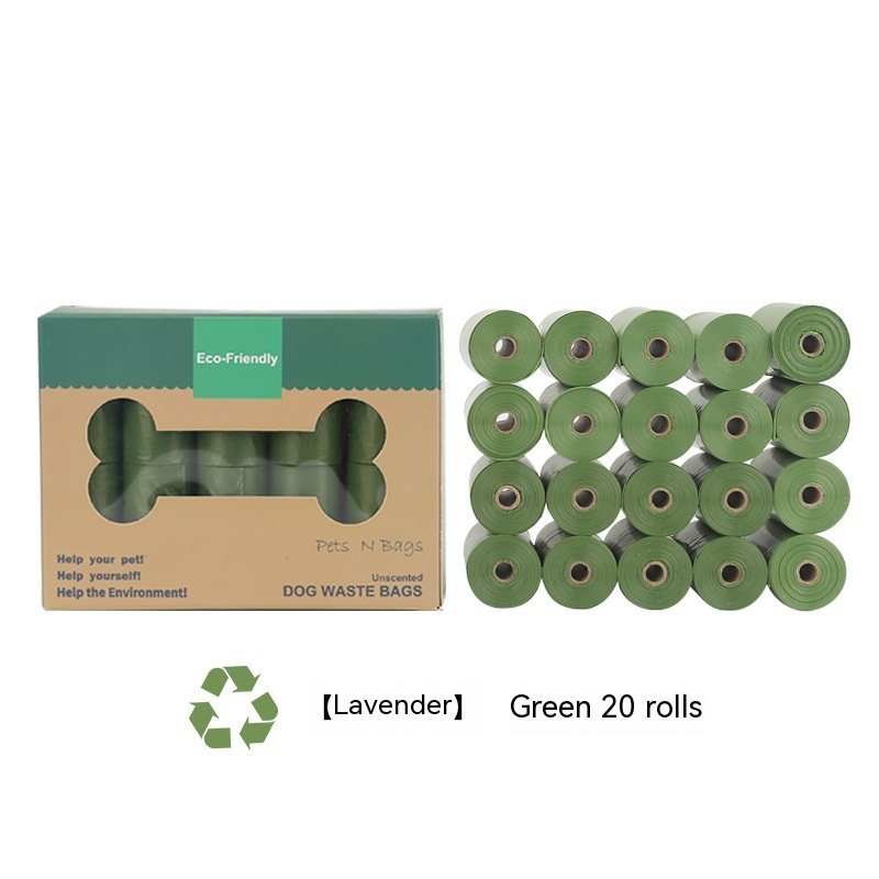 EPI Biodegradable Pet Pickup Garbage Bag (Option: Lavender Flavor 20 Rolls-15 Pieces Per Roll)